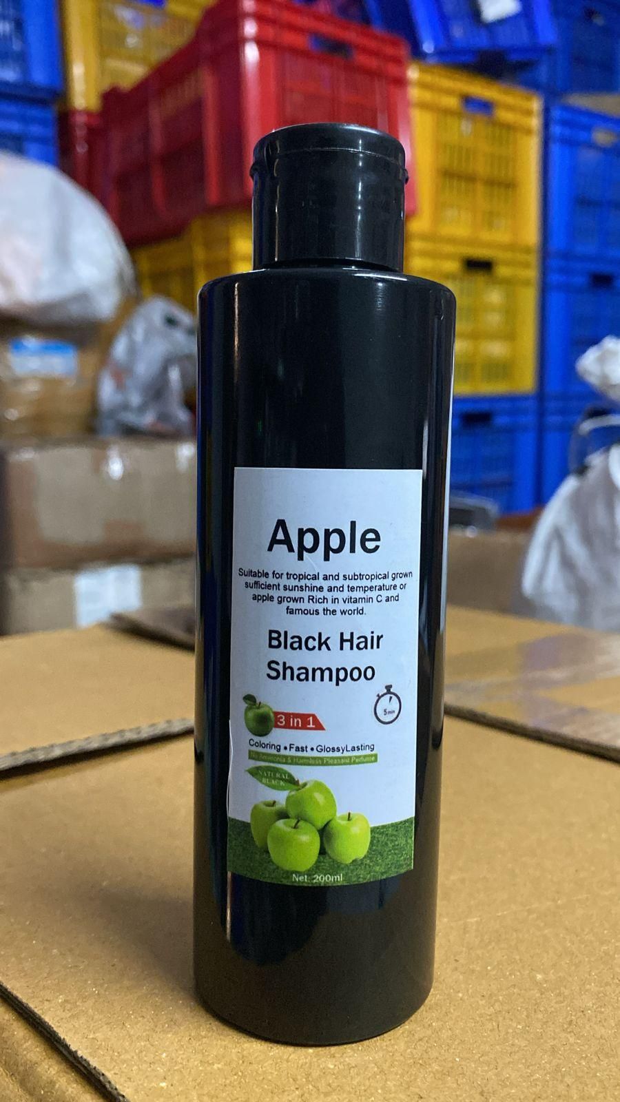 Apple Black Hair Shampoo 3-in-1 200ML (Pack of 2)